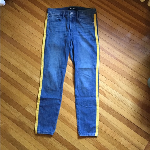 EXPRESS Jeans with side Gold Stripe - Picture 1 of 8